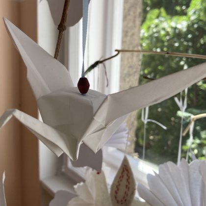 Pünkösdi galamb origami